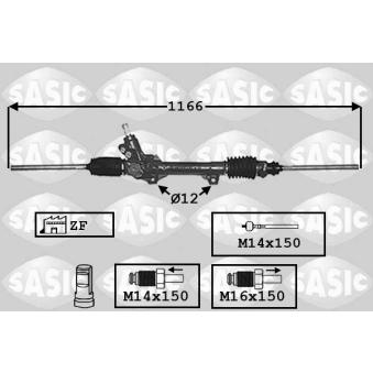 Crémaillière de direction SASIC OEM 4000CV