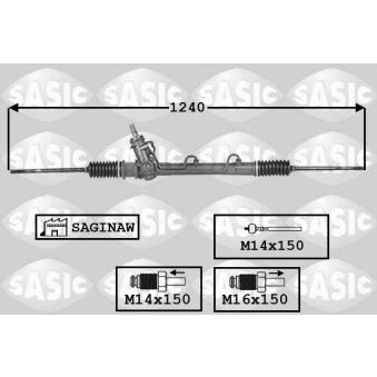 Crémaillière de direction SASIC OEM 900391