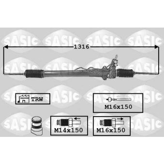 Crémaillière de direction SASIC OEM 9791300380