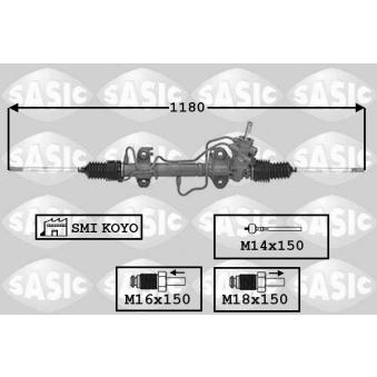Crémaillière de direction SASIC OEM 7701466848