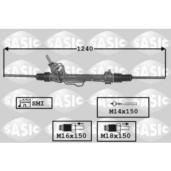 Crémaillière de direction SASIC OEM 7701352107 Crémaillière de direction SASIC OEM 7701352107