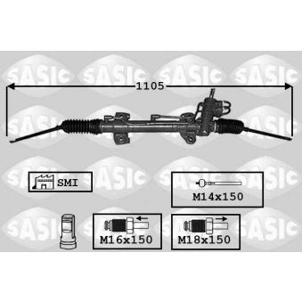 Crémaillière de direction SASIC OEM 7701471733