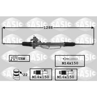 Crémaillière de direction SASIC OEM 6K1422061A