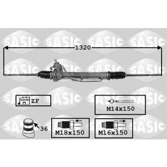 Crémaillière de direction SASIC OEM 191422061MX