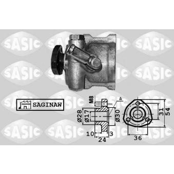 Pompe hydraulique, direction SASIC OEM 7D1422055C