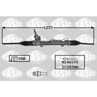 Crémaillière de direction SASIC OEM 4000ZK