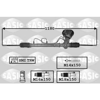 Crémaillière de direction SASIC OEM 8200055676