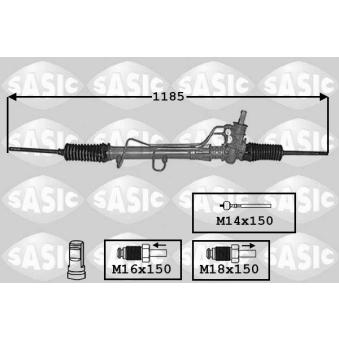 Crémaillière de direction SASIC OEM 8200895863