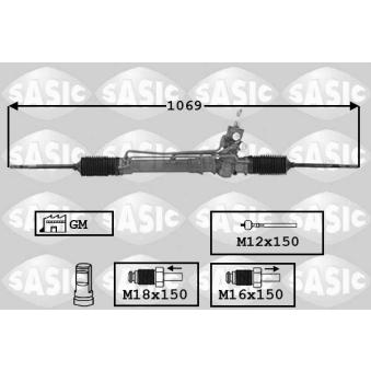 Crémaillière de direction SASIC OEM 900352