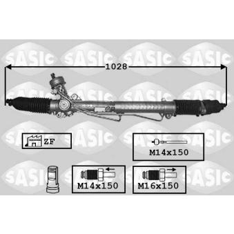 Crémaillière de direction SASIC OEM 8D1422052CX