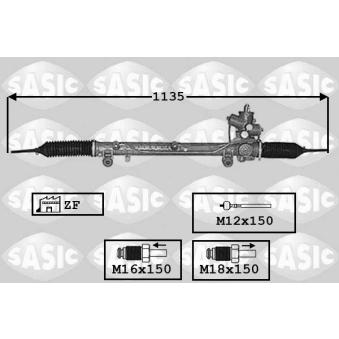 Crémaillière de direction SASIC OEM A1684602000