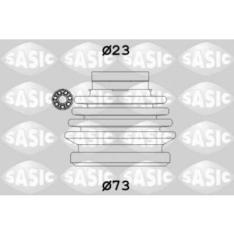 Soufflets de cardan avant SASIC 9004631 pour BMW X6 1.8 i - 110cv