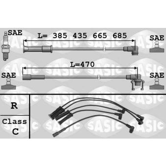 Kit de câbles d'allumage SASIC OEM 7700742835 Kit de câbles d'allumage SASIC OEM 7700742835
