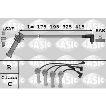 Kit de câbles d'allumage SASIC 9286031 pour FORD FOCUS 1.4 16V - 75cv