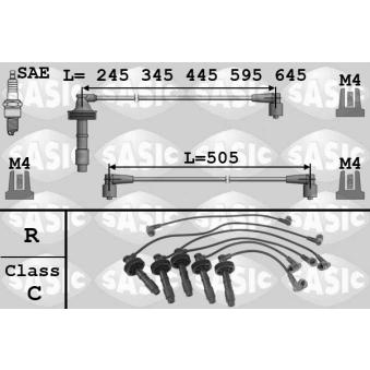 Kit de câbles d'allumage SASIC 9286035 pour FIAT BRAVO 2.3 - 265cv