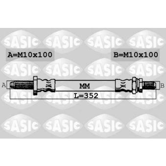 Flexible de frein SASIC OEM 1666247 Flexible de frein SASIC OEM 1666247