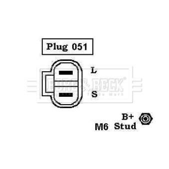 Alternateur BORG & BECK OEM MD162964 Alternateur BORG & BECK OEM MD162964