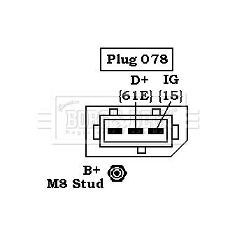 Alternateur BORG & BECK OEM 12311435425