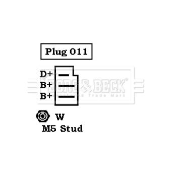 Alternateur BORG & BECK OEM 89FF10300AC