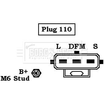 Alternateur BORG & BECK OEM 2C1T10300AA Alternateur BORG & BECK OEM 2C1T10300AA