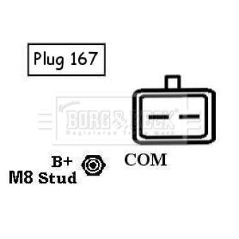Alternateur BORG & BECK OEM A003TG5281ZE Alternateur BORG & BECK OEM A003TG5281ZE