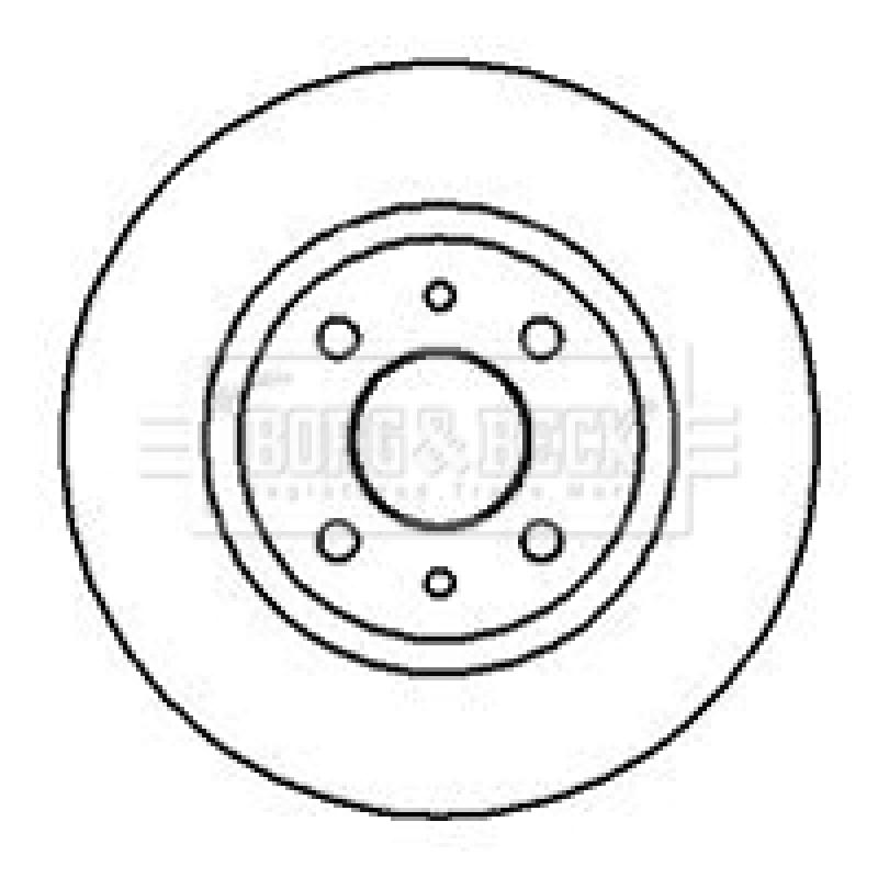Jeu de 2 disques de frein avant BORG & BECK BBD4002 - Visuel 1