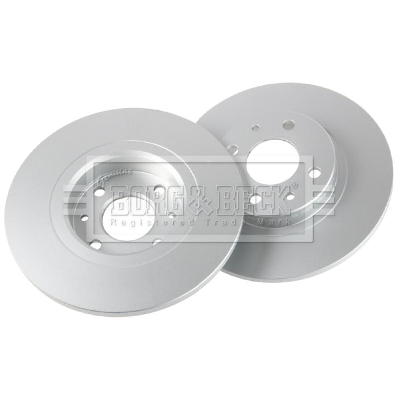 Jeu de 2 disques de frein avant BORG & BECK BBD4002 - Visuel 2