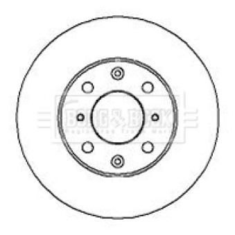 Jeu de 2 disques de frein avant BORG & BECK OEM GBD90851