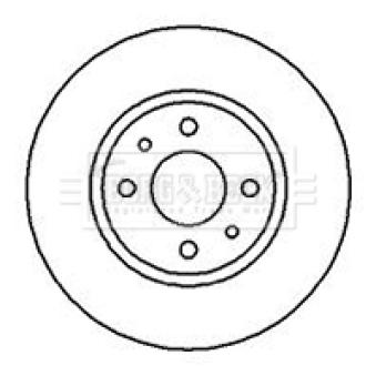 Jeu de 2 disques de frein avant BORG & BECK BBD4054
