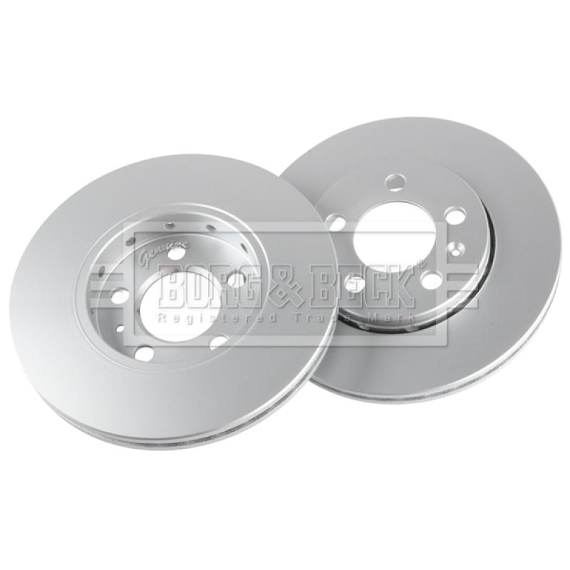Jeu de 2 disques de frein avant BORG & BECK BBD4064 - Visuel 2