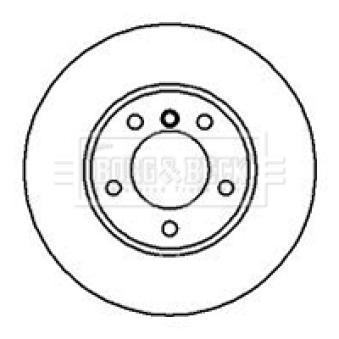 Jeu de 2 disques de frein avant BORG & BECK OEM 34111164839