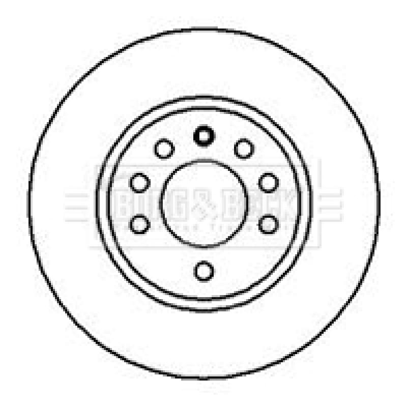 Jeu de 2 disques de frein avant BORG & BECK BBD4074 - Visuel 1