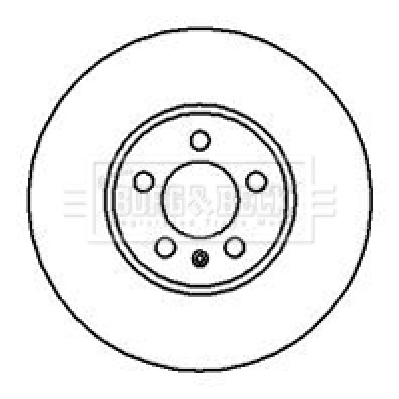 Jeu de 2 disques de frein avant BORG & BECK BBD4105 - Visuel 1