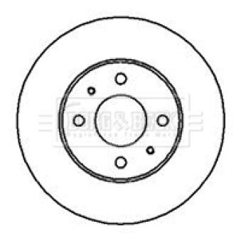 Jeu de 2 disques de frein avant BORG & BECK OEM 402060M801