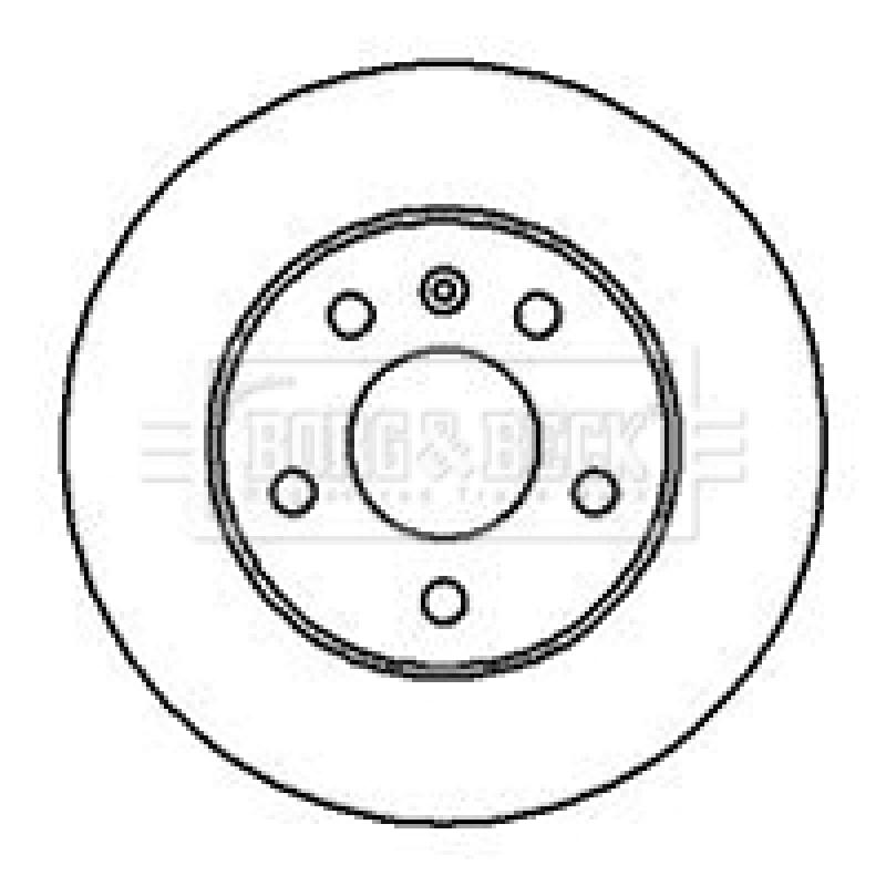 Jeu de 2 disques de frein arrière BORG & BECK BBD4114 - Visuel 1