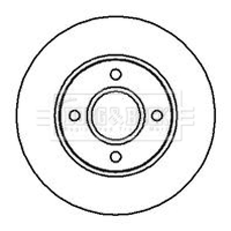 Jeu de 2 disques de frein avant BORG & BECK BBD4120 - Visuel 1
