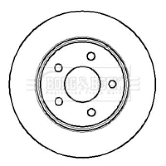 Jeu de 2 disques de frein avant BORG & BECK BBD4123