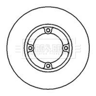 Jeu de 2 disques de frein avant BORG & BECK OEM 96284392
