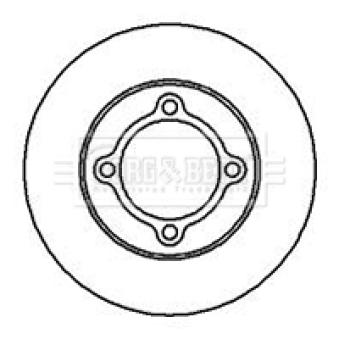 Jeu de 2 disques de frein avant BORG & BECK BBD4143