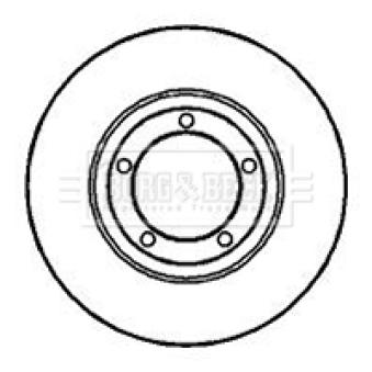 Jeu de 2 disques de frein avant BORG & BECK BBD4149