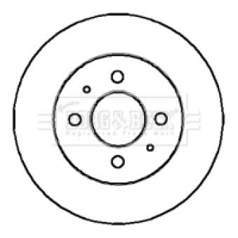 Jeu de 2 disques de frein avant BORG & BECK OEM MB699285 Jeu de 2 disques de frein avant BORG & BECK OEM MB699285