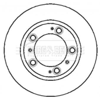 Jeu de 2 disques de frein arrière BORG & BECK OEM 98635240104