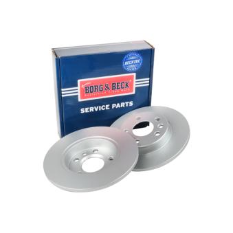 Jeu de 2 disques de frein arrière BORG & BECK OEM 7D0615601
