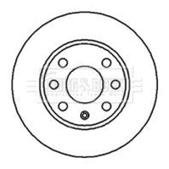 Jeu de 2 disques de frein avant BORG & BECK OEM 569058
