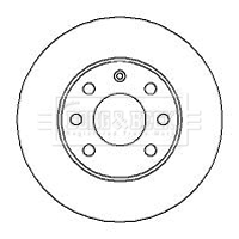 Jeu de 2 disques de frein avant BORG & BECK BBD4252 - Visuel 1