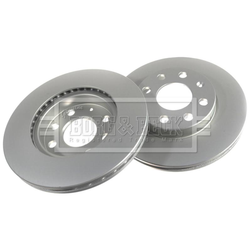 Jeu de 2 disques de frein avant BORG & BECK BBD4252 - Visuel 2