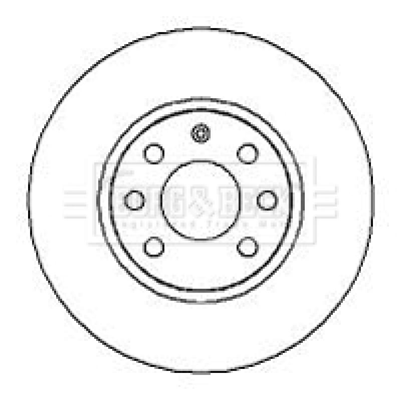 Jeu de 2 disques de frein avant BORG & BECK BBD4253 - Visuel 2