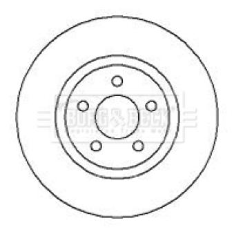 Jeu de 2 disques de frein avant BORG & BECK OEM 4509994