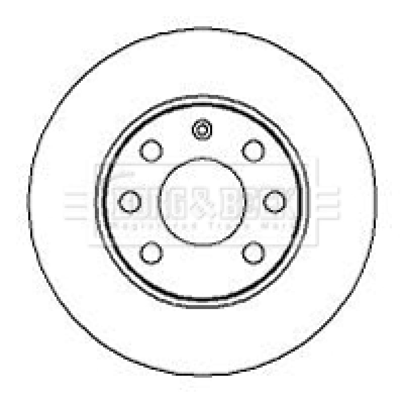 Jeu de 2 disques de frein avant BORG & BECK BBD4258 - Visuel 1