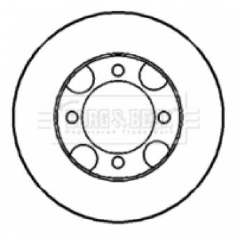 Jeu de 2 disques de frein avant BORG & BECK OEM 5171228000D Jeu de 2 disques de frein avant BORG & BECK OEM 5171228000D